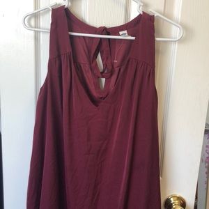 Old navy tie-back maroon sleeveless dress